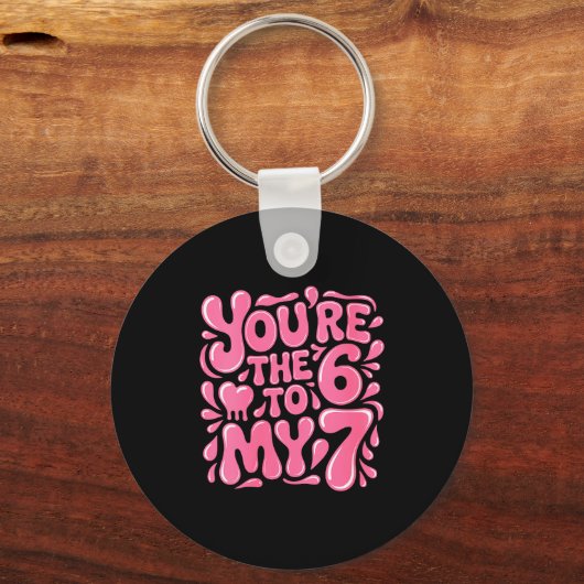 Women's Funny Valentines Day 67 Meme Couples You'r キーホルダー (正面)