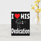 Women's Funny Valentine's Day Couple Matching I Lo カード (黄色い花)