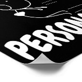 Women's Funny Valentine's Day Couple Matching I Lo ポスター (角)