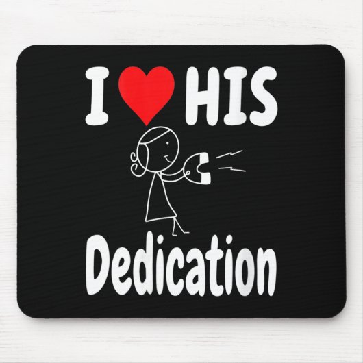 Women's Funny Valentine's Day Couple Matching I Lo マウスパッド (正面)