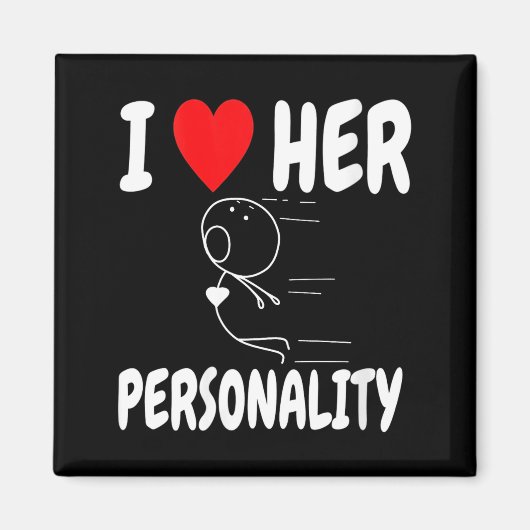 Women's Funny Valentine's Day Couple Matching I Lo マグネット (正面)