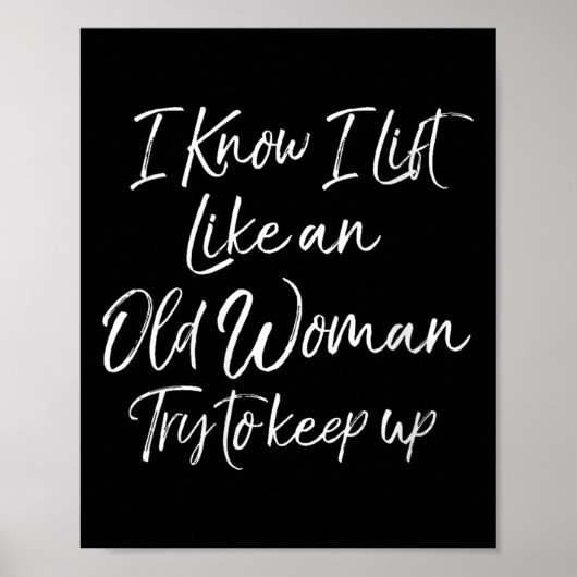 Womens Funny Workout Quote For Women Motivational  ポスター (正面)