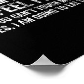 Womens Funny Yes I Am Pregnant I Feel Fine Pregnan ポスター (角)