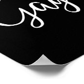 Womens Gaga Cute Heart Grandma V-neck  ポスター (角)