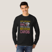 Womens Gambling Card Dealer Poker for a Casino Dea Tシャツ (正面フル)