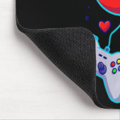 Womens Gamer Couple Love Gamepad Heart Humor Theme マウスパッド (コーナー)