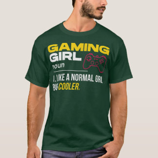 Womens Gaming Girl Noun Definition Video Game Play Tシャツ