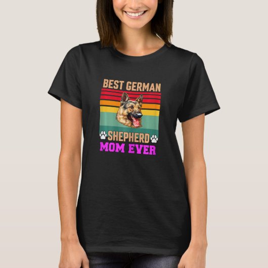 Womens German Shepherd Pet Owner   Best German She Tシャツ (正面)