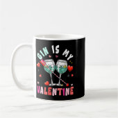 Women's Gin Is My Valentine Hearts Matching Drinke コーヒーマグカップ (左)