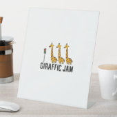 Womens Giraffic Jam Funny Giraffe Giraffe Pun Cute 台座サイン (インサイチュ)
