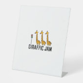 Womens Giraffic Jam Funny Giraffe Giraffe Pun Cute 台座サイン (正面)