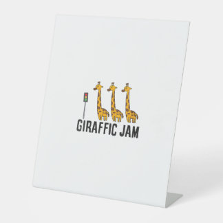 Womens Giraffic Jam Funny Giraffe Giraffe Pun Cute 台座サイン