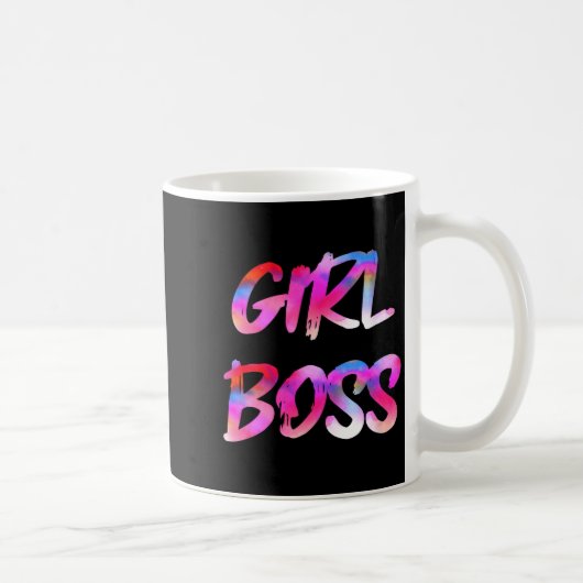 Womens Girl Boss V-neck  コーヒーマグカップ (右)