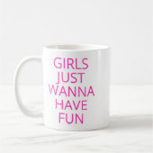 Womens Girls Just W Have Fun V-neck コーヒーマグカップ (左)