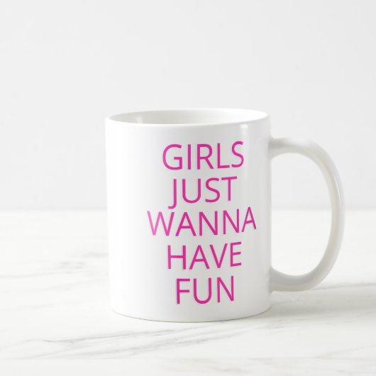 Womens Girls Just W Have Fun V-neck コーヒーマグカップ (右)