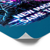 Women's Glitch Persona Affirmation _ New Mask Same ポスター (角)