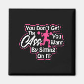 Womens Glutes Workout Day Insrational Motivational マグネット (正面)