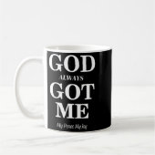 Women's God Always Got Me, My Peace My Joy Cool Qu コーヒーマグカップ (左)