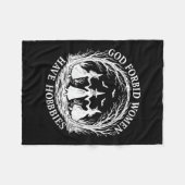 Womens God Forbid Women Have Hobbies Funny Witch H フリースブランケット (正面(横))