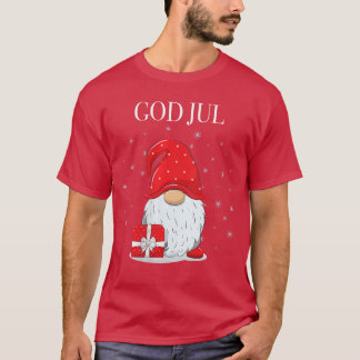 Womens God Jul Swedish Merry Christmas Swedenomte  Tシャツ