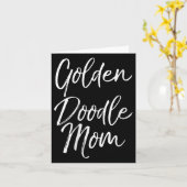 Womens Goldendoodle Odle Mother's Day Gift Cute Go カード (黄色い花)