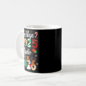 Womens Goodbye 2025 Hello 2026 Christmas Matching コーヒーマグカップ (正面左)