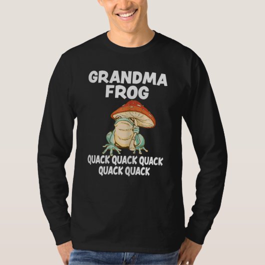 Womens Grandma Frog Animal Pun Love Amphibian Toad Tシャツ (正面)