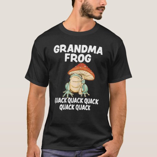 Womens Grandma Frog Animal Pun Love Amphibian Toad Tシャツ (正面)