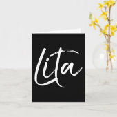 Womens Grandma Gift In Spanish Abuelita New Abuela カード (黄色い花)