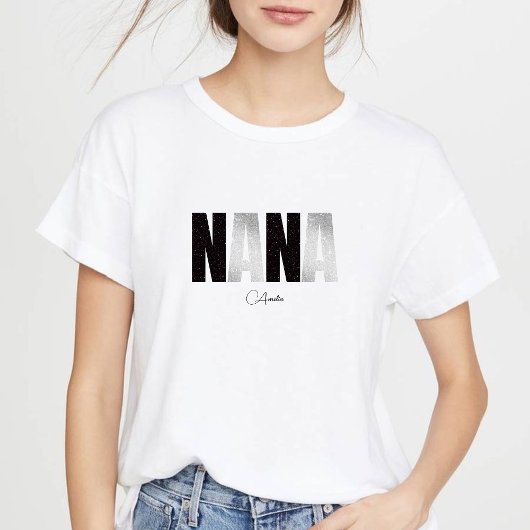 Women's Grandma Nana T-Shirts &Custom Name T-Shirt トライブレンドＴシャツ