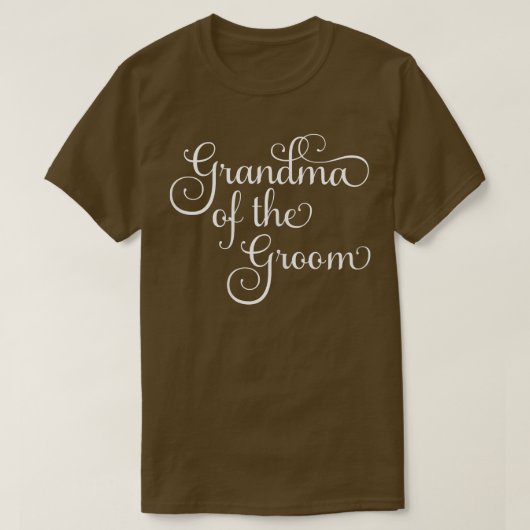 Womens Grandma Of The Groom Wedding and Bachelor P Tシャツ (デザイン正面)