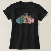 Womens Grateful Thankful Blessed Pumpkin Fall Than Tシャツ (デザイン正面)