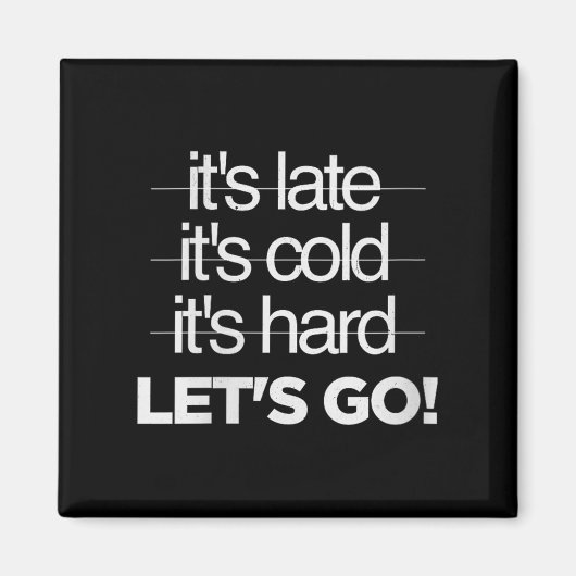 Womens Great Motivational Discipline Workout No Ex マグネット (正面)