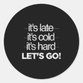 Womens Great Motivational Discipline Workout No Ex ラウンドシール (正面)