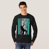 Womens Green Believe Archery Archer Bow Arrow Turq Tシャツ (正面フル)