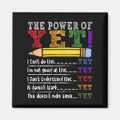 Womens Growth Mindset Teacher Motivational Sitive  マグネット (正面)