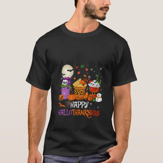 Womens Hallothanksmas Halloween Thanksgiving Chris Tシャツ (正面)