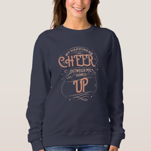 WOMEN'S HAPPINESS CHEER UP SWEATSHIRT スウェットシャツ (正面)
