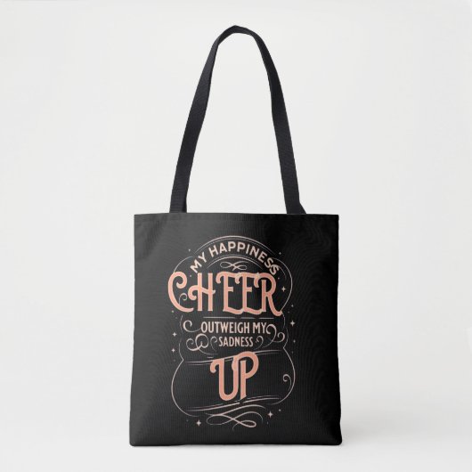 WOMEN'S HAPPINESS CHEER UP TOTE BAG  トートバッグ (正面)