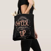 WOMEN'S HAPPINESS CHEER UP TOTE BAG  トートバッグ (クローズアップ)