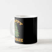 Womens Happy Holidaze Funny Weed Christmas Stoner コーヒーマグカップ (正面左)