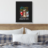 Womens Happy New Year Cat Happy Meow Year 2023キット キャンバスプリント (インサイチュ (寝室))