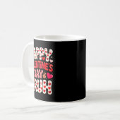 Women's Happy Valentine's Day Hearts Matching Kids コーヒーマグカップ (正面左)