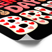 Women's Happy Valentine's Day Hearts Matching Kids ポスター (角)