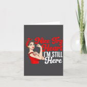 Womens Heart Disease Awareness Nice Try Heart I'm  カード (正面)
