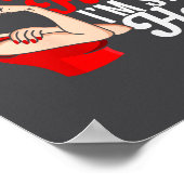 Womens Heart Disease Awareness Nice Try Heart I'm  ポスター (角)