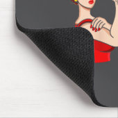 Womens Heart Disease Awareness Nice Try Heart I'm  マウスパッド (コーナー)