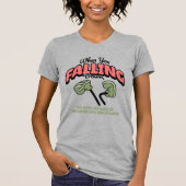 Women's Heather Grey "Falling Down" Surreal Tee  Tシャツ (正面)