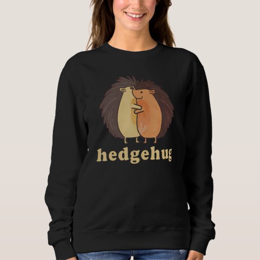 Womens Hedgehog Valentine Hedgehog Costume  Hedgeh スウェットシャツ (正面)