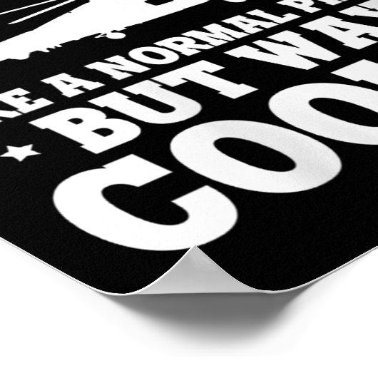 Womens Helicopter Lot Cooler Than Average Flyer Hu ポスター (角)